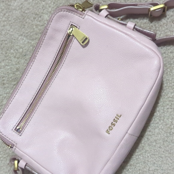 Fossil Piper Toaster Leather Crossbody - Light Pink - Picture 5 of 7